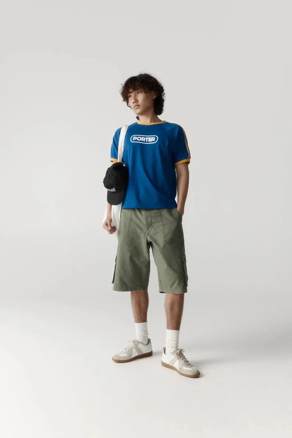 Porter James Sports Ringer Sports Tee Blue + Yellow - Image 3