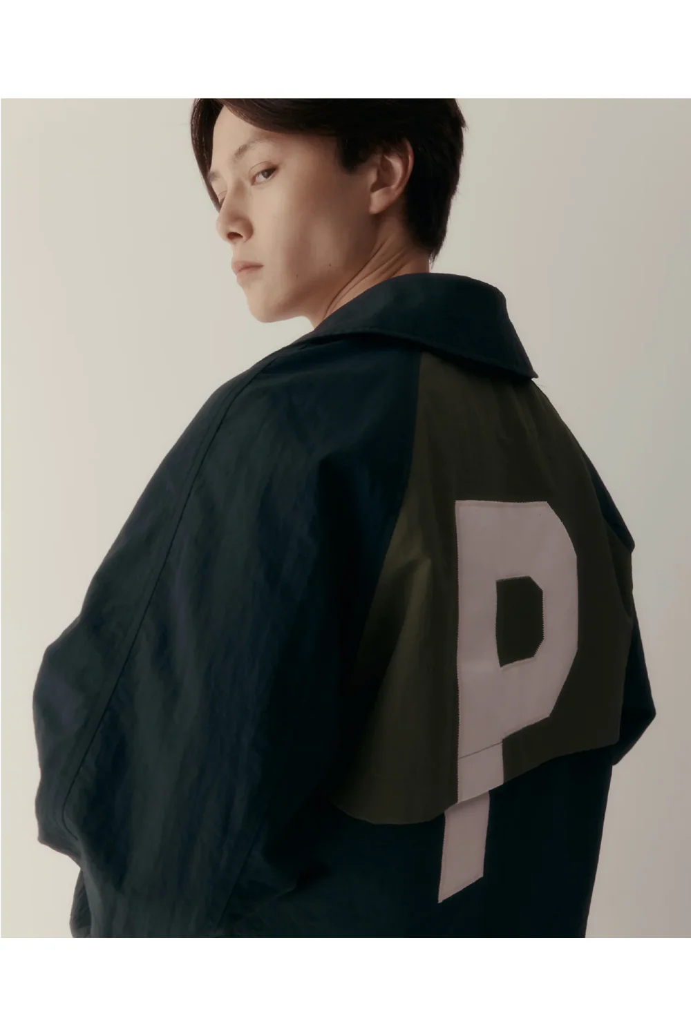 RAGLAN CAR COAT  NAVY + OLIVE - Image 3