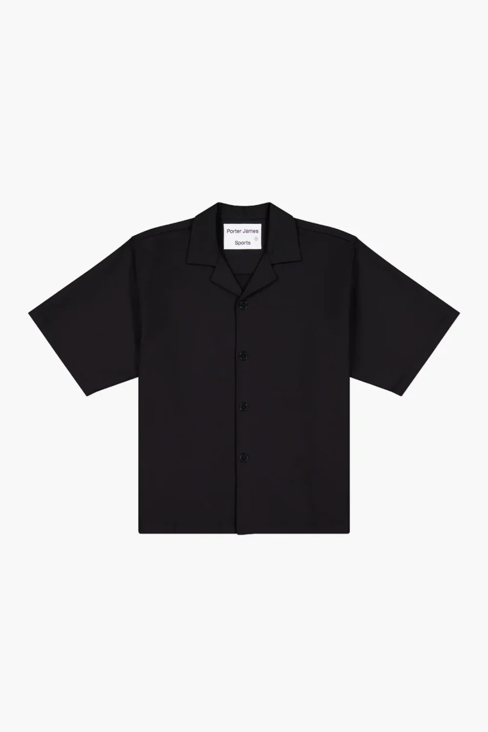 Revere Shirt  Black Suiting