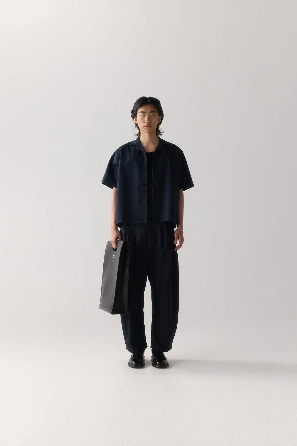 Revere Shirt  Navy Suiting - Image 3