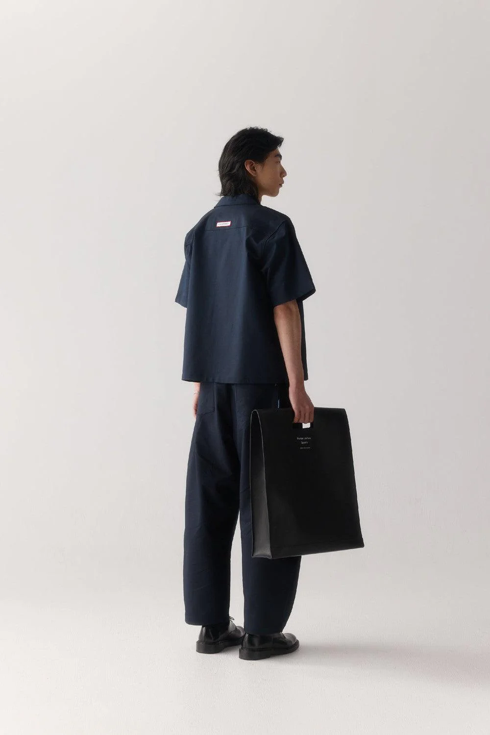 Revere Shirt  Navy Suiting - Image 4