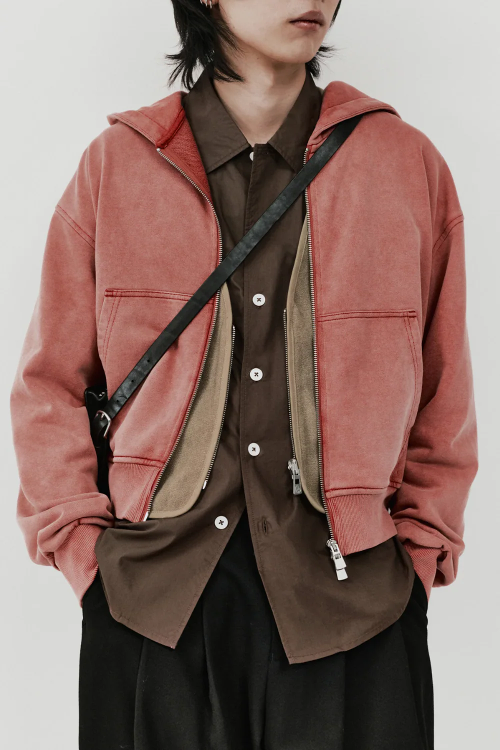 Porter James - Reversible Waistcoat - Tan / Olive Canvas - Image 4