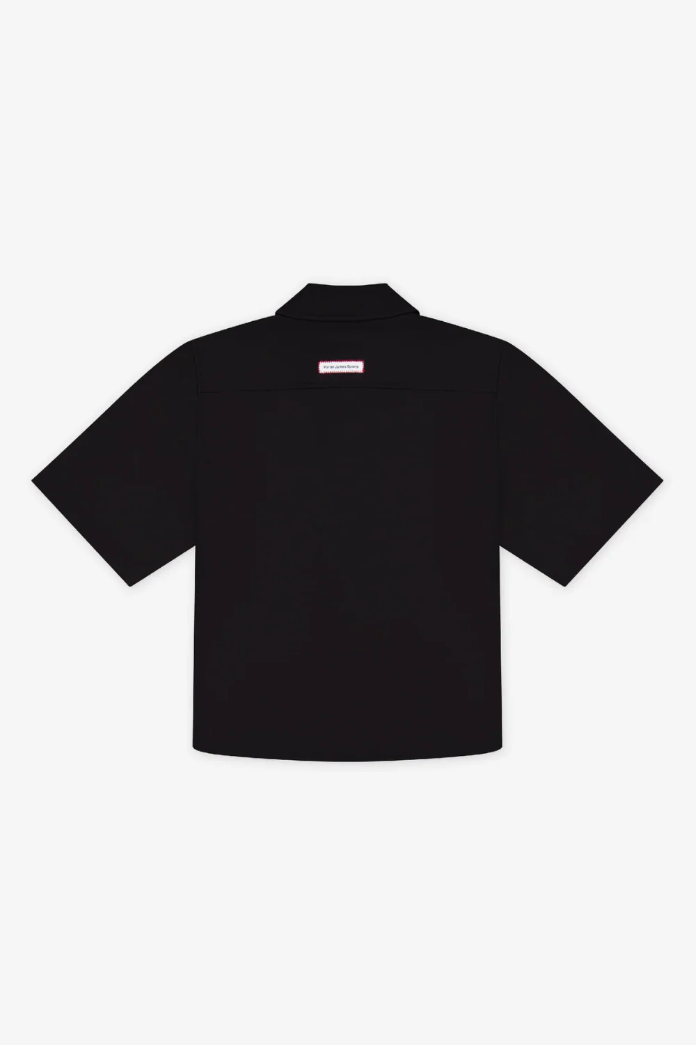 S/S Placket Shirt  Black Suiting - Image 2
