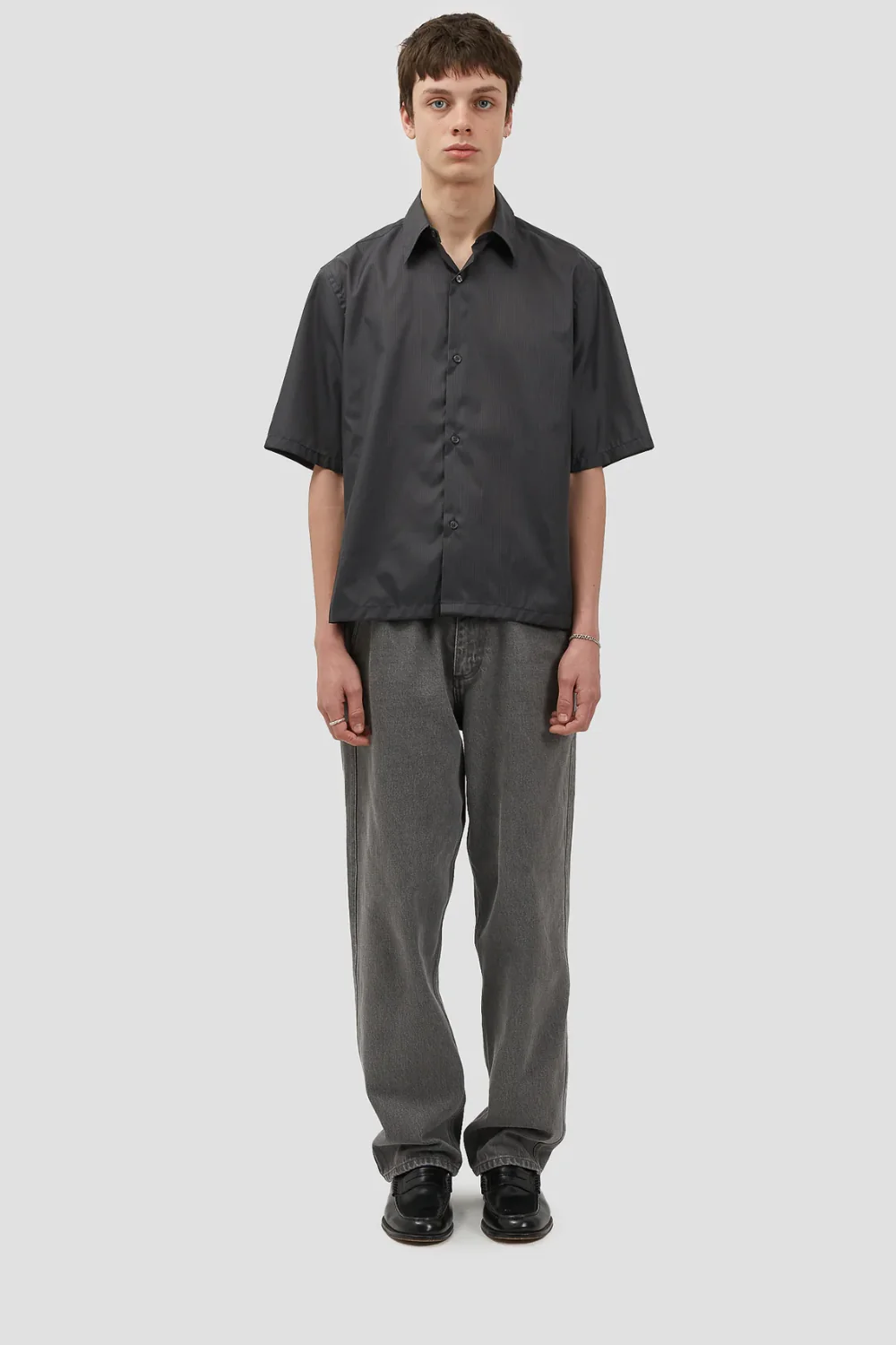 S/S Shirt Nylon Dark Grey