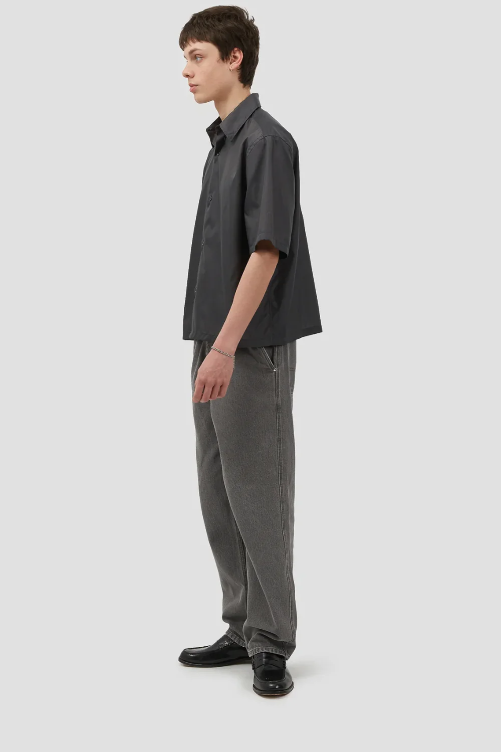S/S Shirt Nylon Dark Grey - Image 2