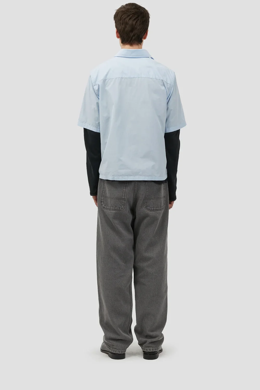 S/S Shirt Poplin Light Blue - Image 3