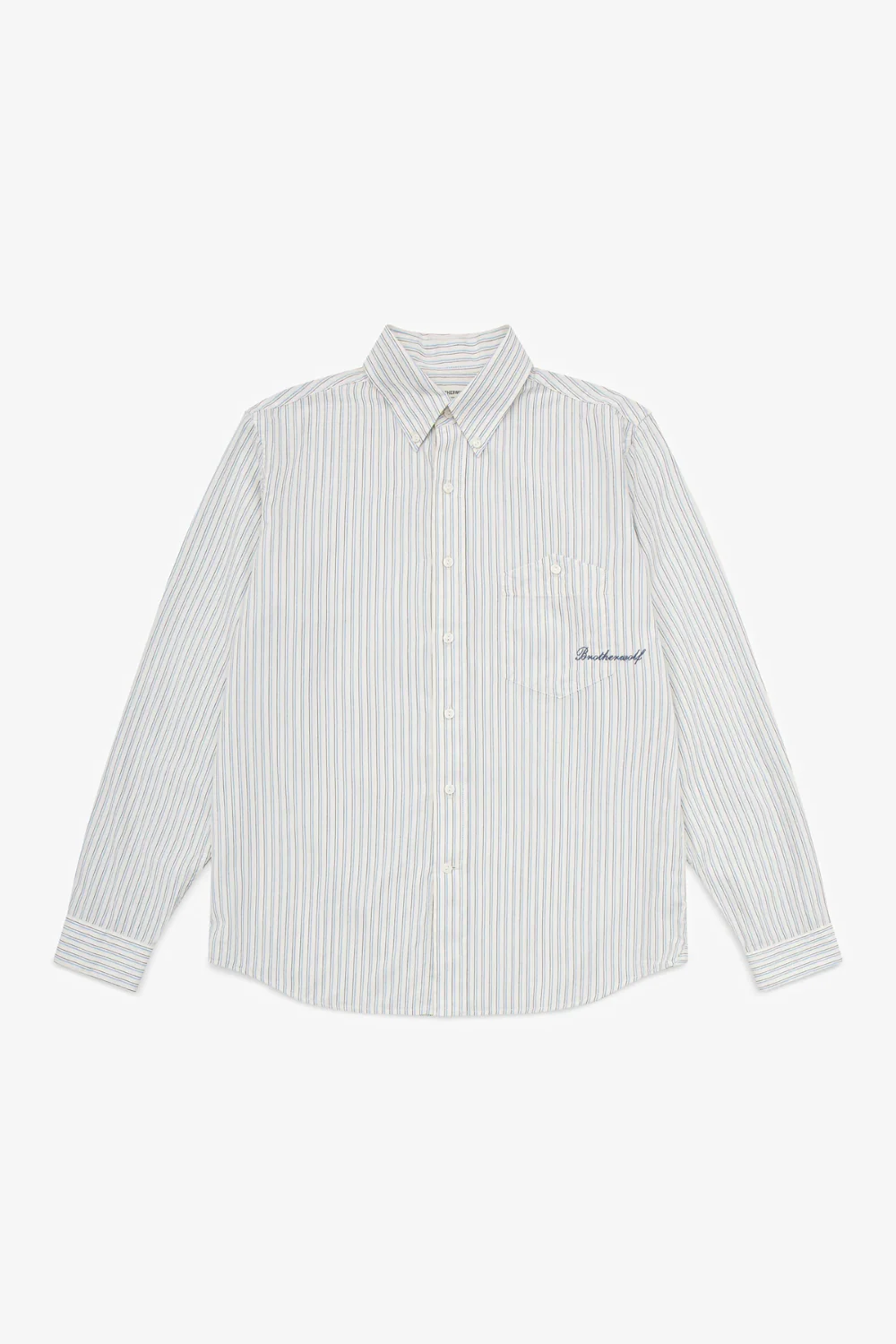 Brotherwolf - Script L/S Shirt - White Stripe