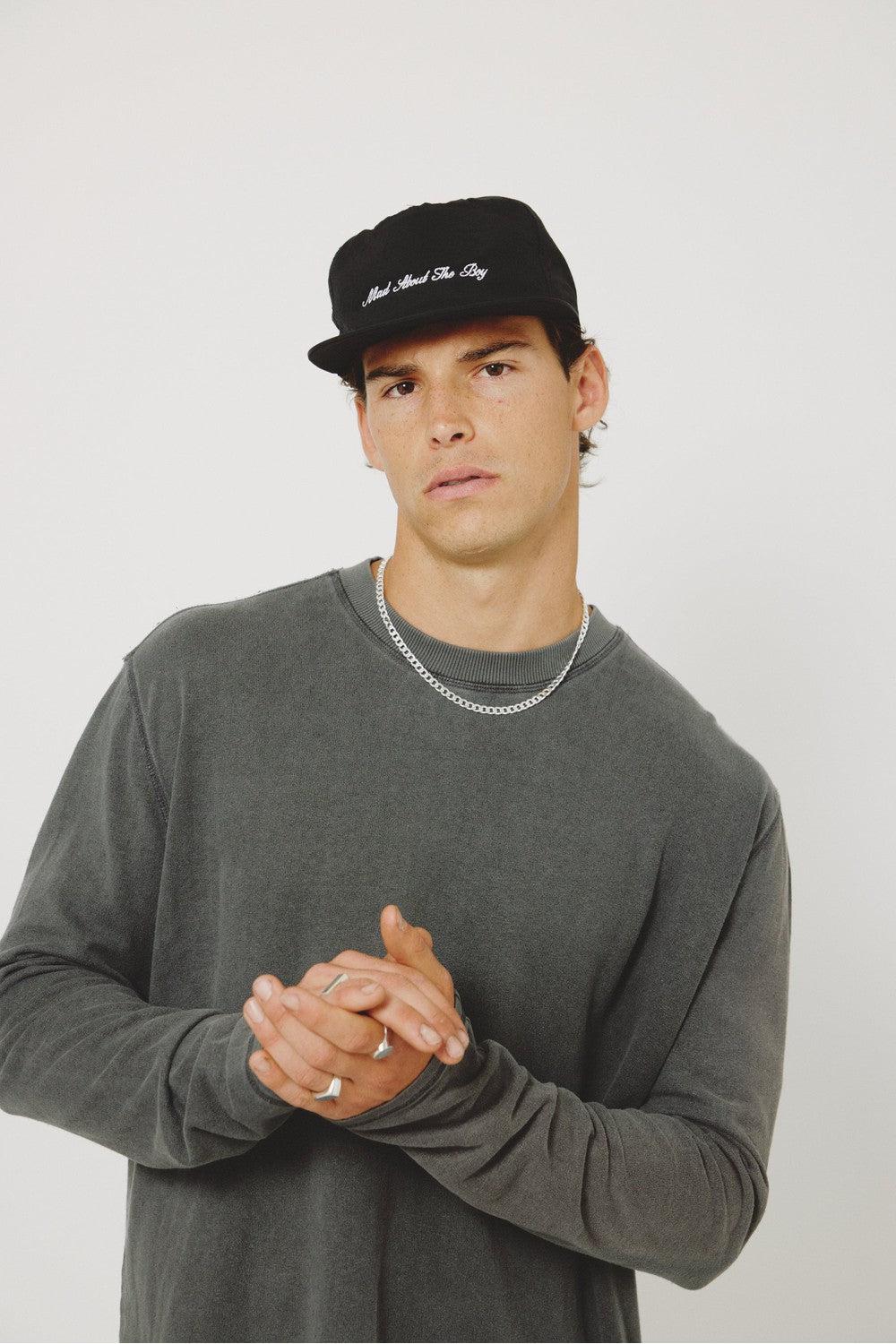 Mad About The Boy Script Logo Cap - Black - Image 3
