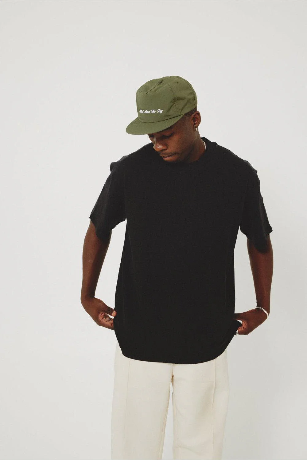 Mad About The Boy Script Logo Cap - Army - Image 3