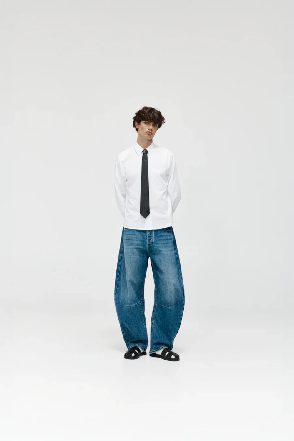 Slim Oxford Shirt - White - Image 2