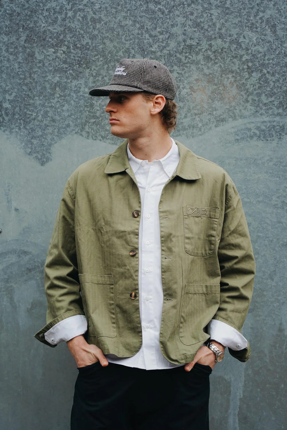 SOMEDAY FABRICATIONS EVERYWEAR CHORE COAT | OLIVE - Image 3