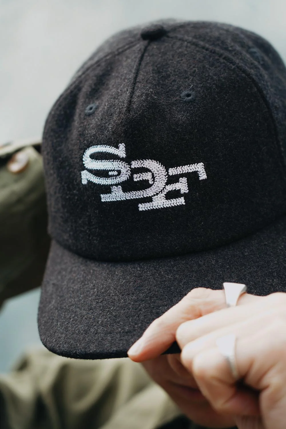 SOMEDAY FABRICATIONS MONOGRAM BALLCAP | CHARCOAL - Image 3