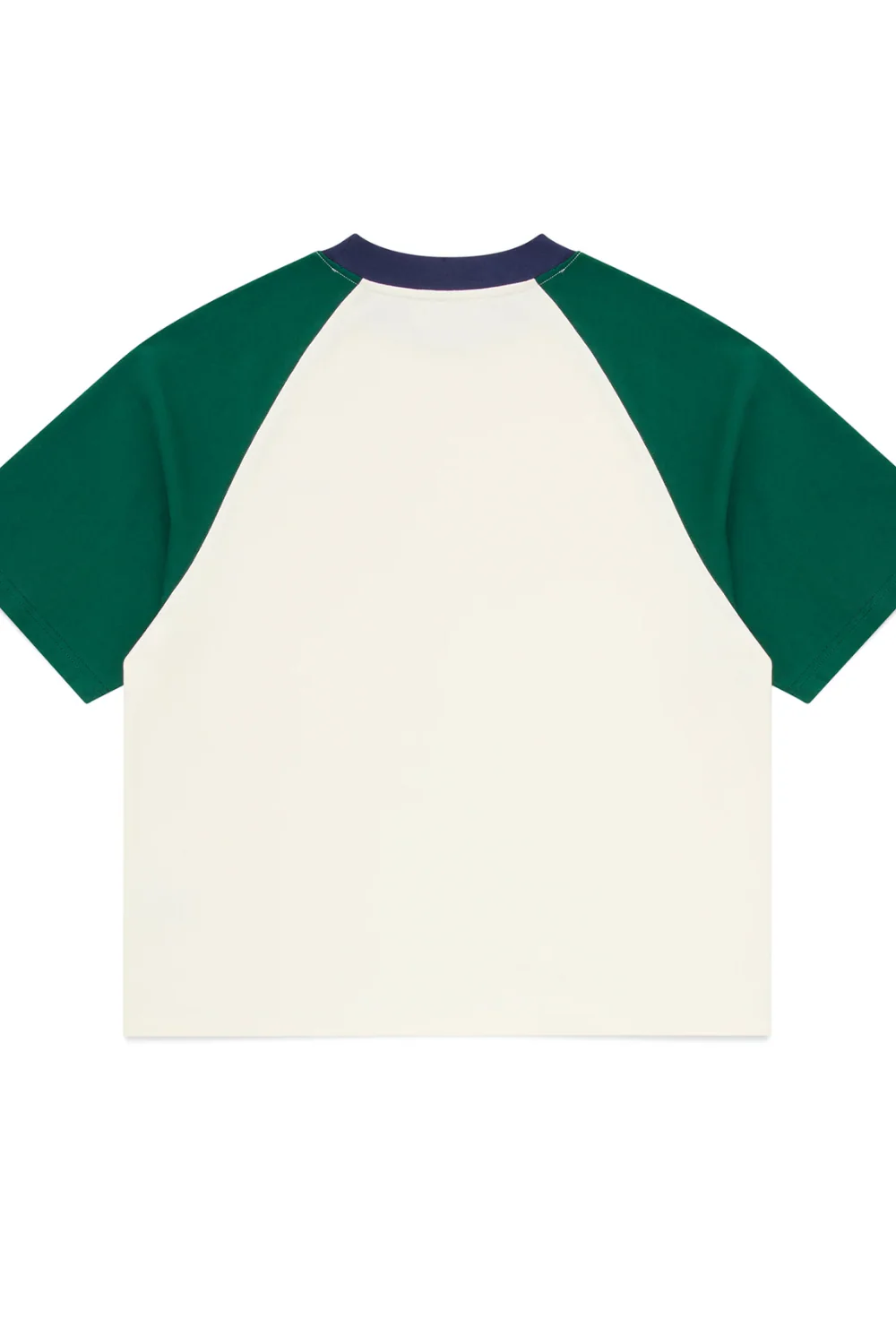 RAGLAN TEE | GREEN & VINTAGE WHITE - Image 2
