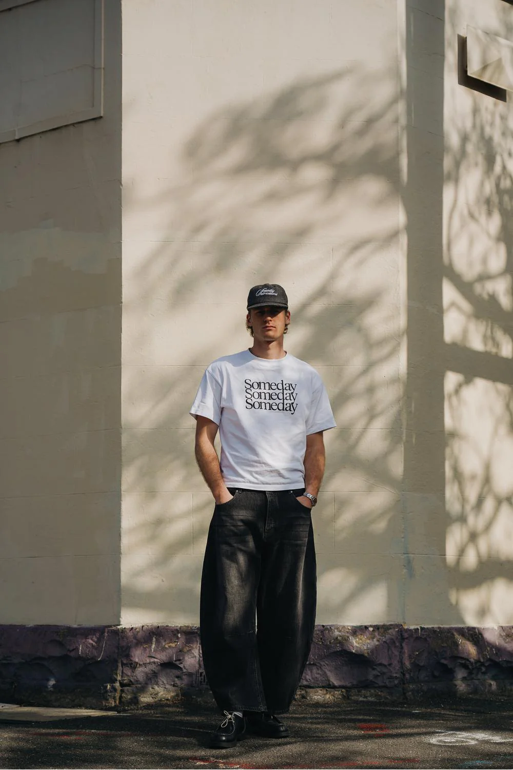 RESTOCKED - SOMEDAY FABRICATIONS SCRIPT BALLCAP | HOUNDSTOOTH - Image 3