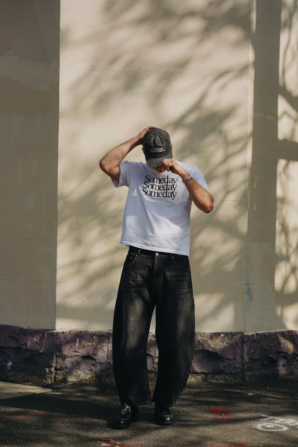 RESTOCKED - SOMEDAY FABRICATIONS SCRIPT BALLCAP | HOUNDSTOOTH - Image 4