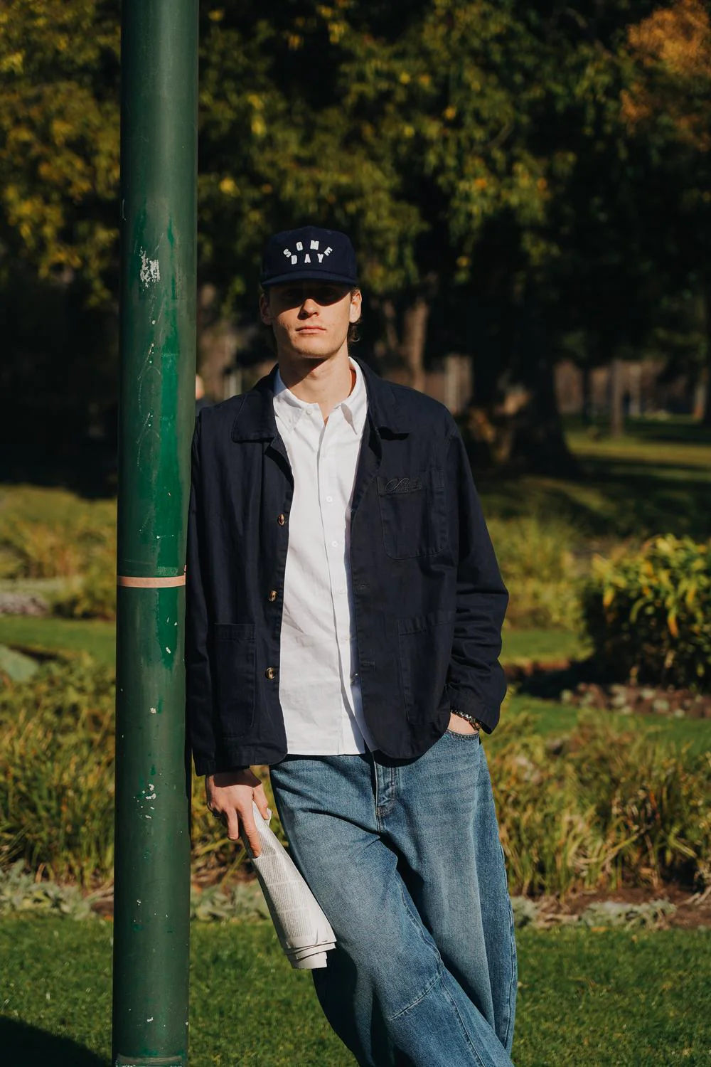 SOMEDAY FABRICATIONS SPELLOUT BALLCAP | NAVY - Image 3