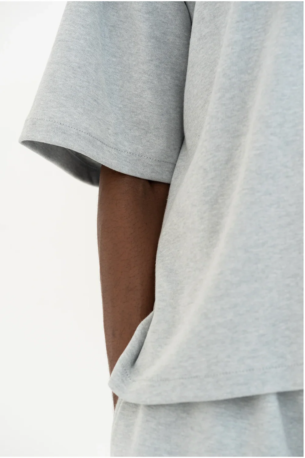 THE MELANGE COTTON T-SHIRT - MELANGE - Image 5
