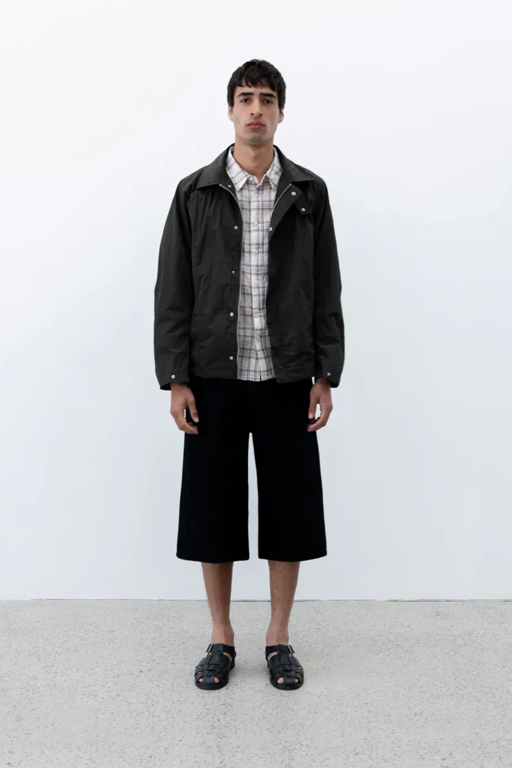Twisted Denim Short - Black